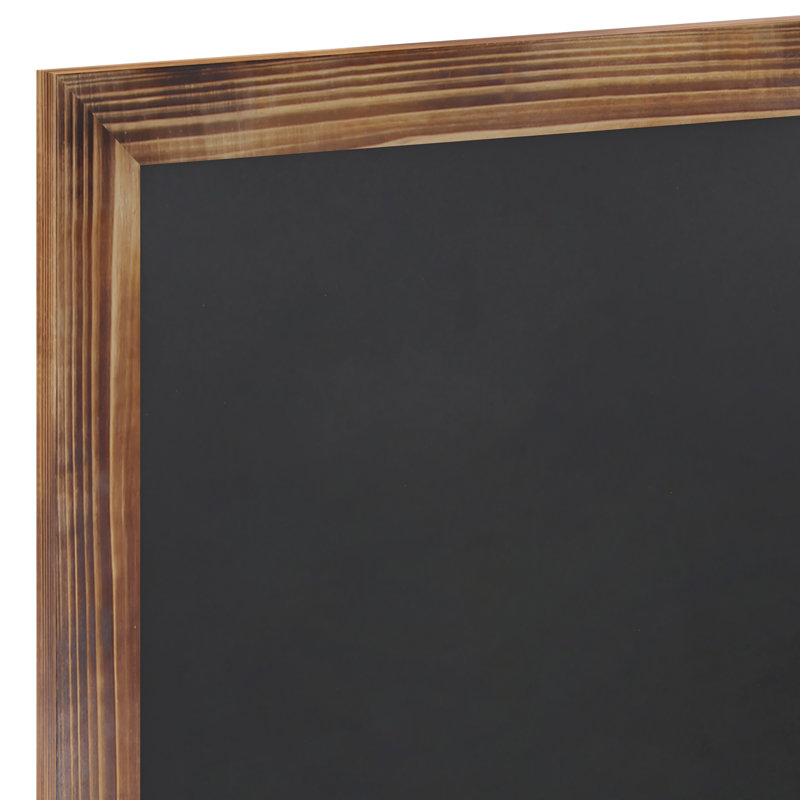 Panneau mural magnétique avec effaceur Millworks pour la maison, l'école ou le bureau, 30 po x 20 po, Brun brûlé au chalumeau