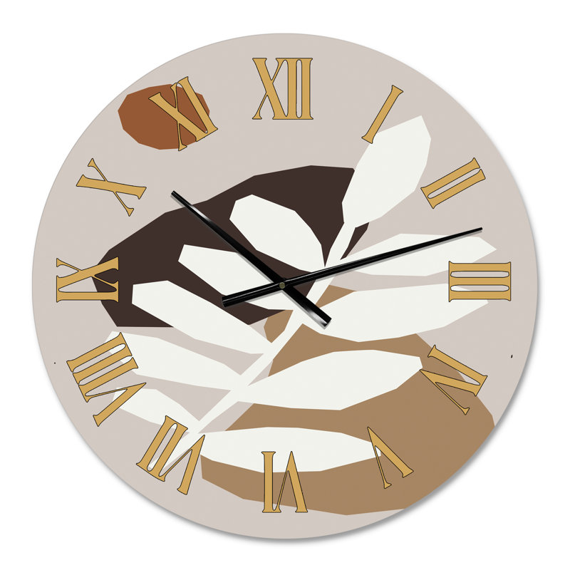 Minimal élémentaire organique et géométrique compostions XX XXXI - horloge murale moderne, Petit