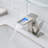 Bathroom Sink Faucet LED Light 3 Colors Changing Waterfall Glass Spout Hot Cold Water Mixer Single Handle One Hole Deck Mounted Bathroom Faucet Lavatory Vanity Basin Bath Plumbing Fixtures-110712841