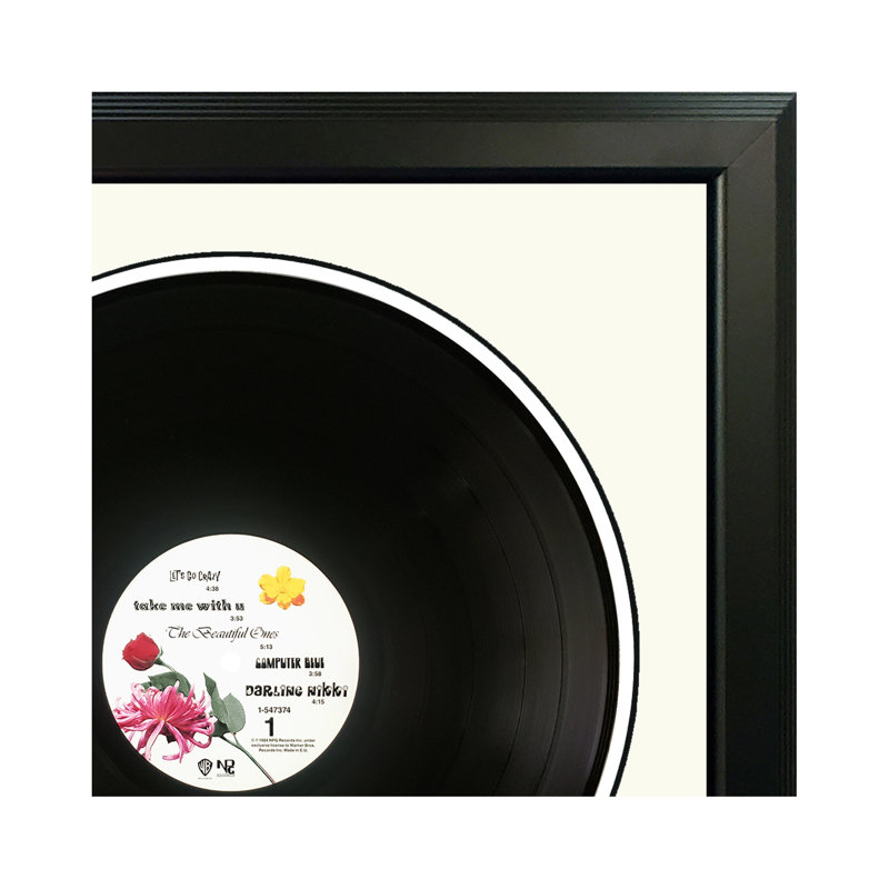 Prince "Purple Rain" Framed Vinyl Record Wall Art, LP Album Cover Display, Music Memorabilia Decor, Unique Gift for Vinyl Lovers
