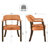 LUMERA Collection Tufted Arm Dining Chair Orange-667664906-608087497