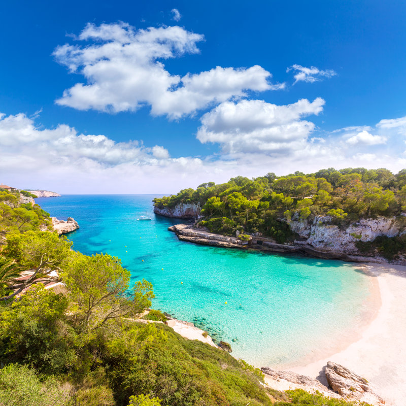 Cala Llombards by LUNAMARINA - Wrapped Canvas Print, 30cm H x 46cm W