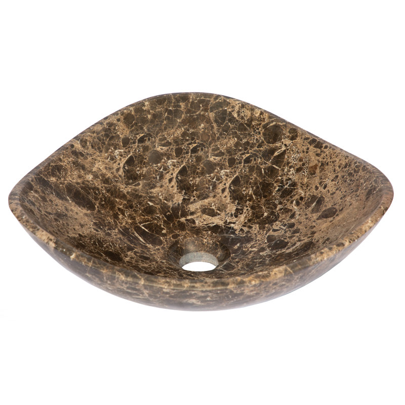 Eden Bath 16'' Brown Stone Specialty Bathroom Sink
