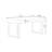 Modern white rectangular rock plate desk-437329807