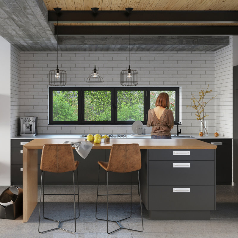 Anata 1 - Light Geometric Pendant, Black