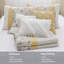 Ensemble de courtepointe en percale de coton 6 pièces avec coussins Yellow King / Cal King-119181222-119181219