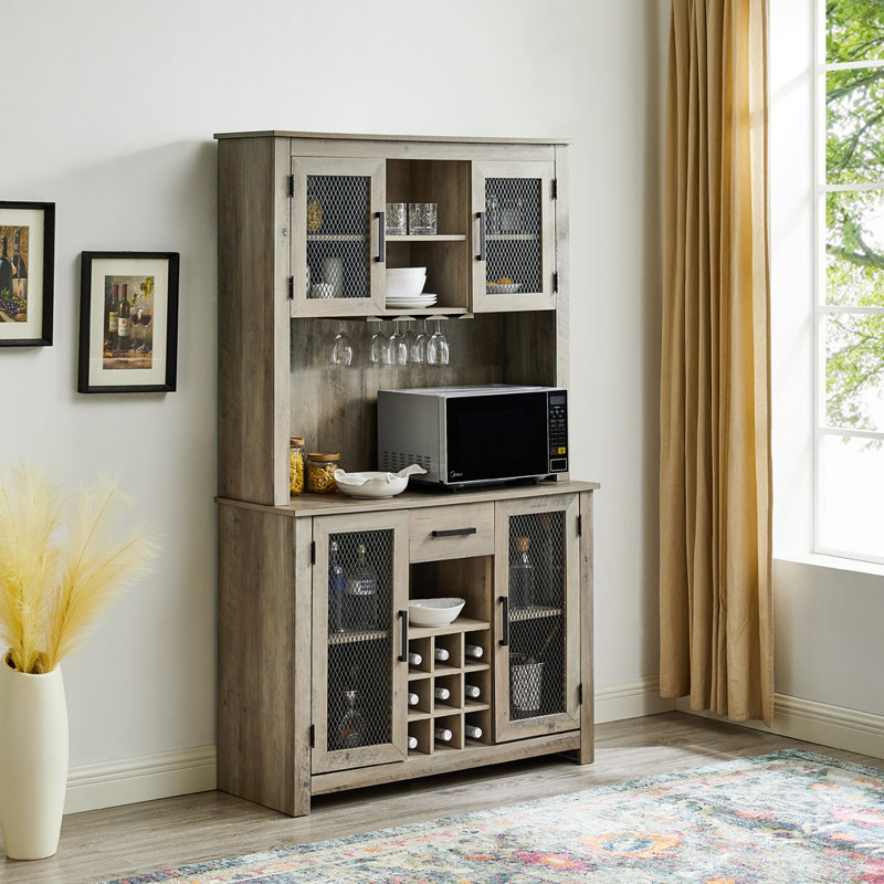 Armoire bar, gris