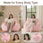 Fauteuil à billes géant pour adultes UUKRAVE, canapé surdimensionné en fausse fourrure avec rembourrage en mousse à mémoire de forme, fauteuil de lecture confortable au sol, idéal pour la chambre à coucher, le salon et la salle de jeux (rose)-1519777757-1519777762-1519777763