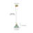 1-Blue round dimmable glass pendant light