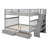 Alisiana Kids 2 Drawers Wood Full Over Full Bunk Bed with Shelves-910866661
