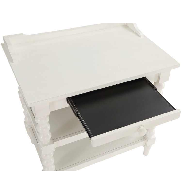 Table de chevet blanche antique pour rangement ou présentation