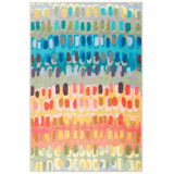 Paint Chip Multi Machine Washable Rug
