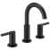 Nicoli Widespread Bathroom Faucet 3 Hole, 2-handle Bathroom Sink Faucet with Drain Assembly