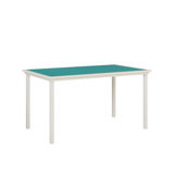 Berlin Gardens Vida Aluminum Top With Matte White Base 73″ Bar Table