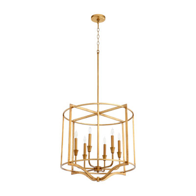 Lustre géométrique à 6 lumières Analiegh