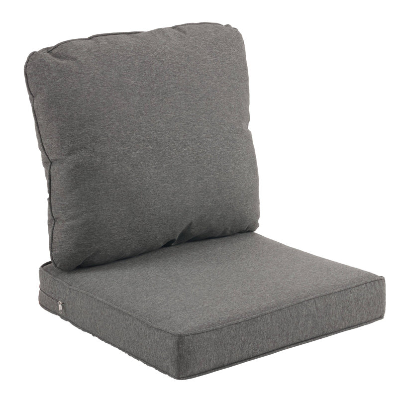 Coussin de siège / dossier d'extérieur 1 pièce Latitude Run®, Gris foncé