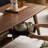 Simple solid oak tea table-1847826364