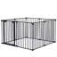 Barrière de sécurité 8 panneaux (noir)