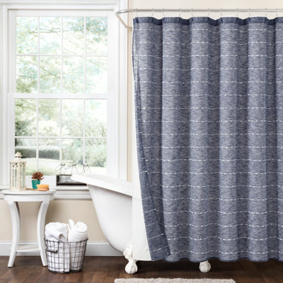  2 Piece Solid Colour Shower Curtain Set