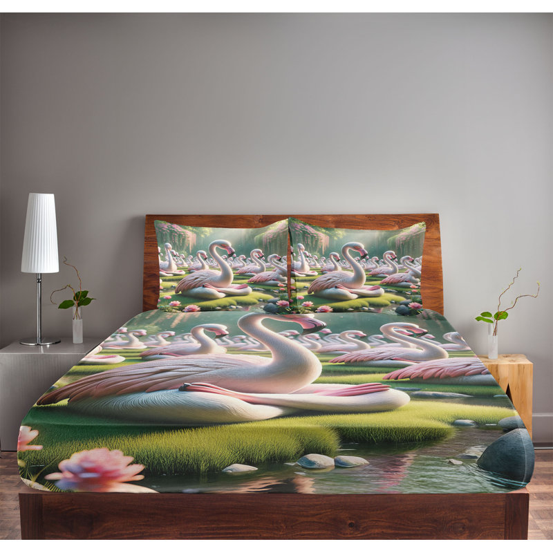 Ensemble de draps Serene Birds, Très grand