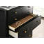 Ensemble de chambre avec grand lit 5 pièces Maxine - noir et naturel-97317170-129757252