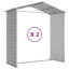 Brenyn Garden Shed 191x215x198 cm Galvanised Steel-1536639247