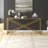 Calix Glass Top Console Table-50309256-99930469