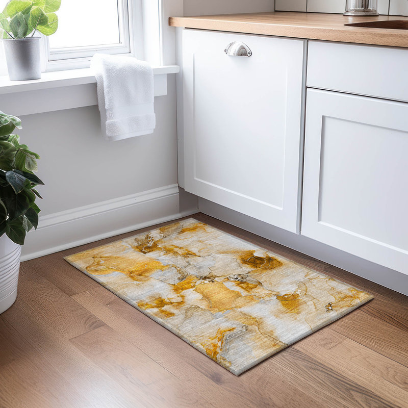 Tapis intérieur / extérieur Kinslee, Rectangle 1 pi 8 po x 2 pi 6 po