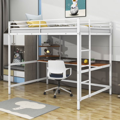 Noralee Full Loft Bed with Built-in-Desk by Mason & Marbles