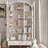 White Solid Wood+Glass Display Cases