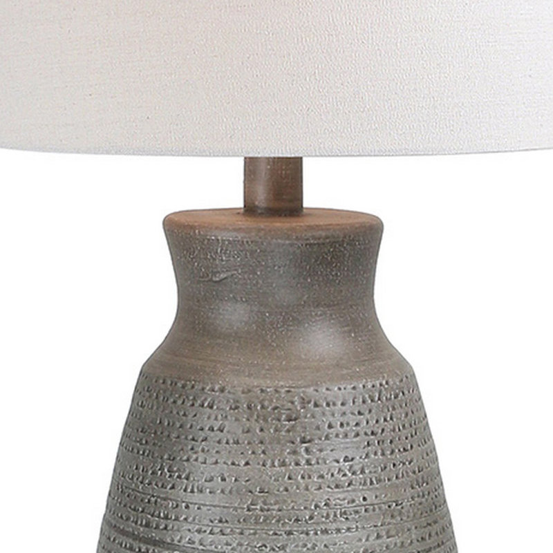 Fane Hydrocal Table Lamp, Clay, Yes