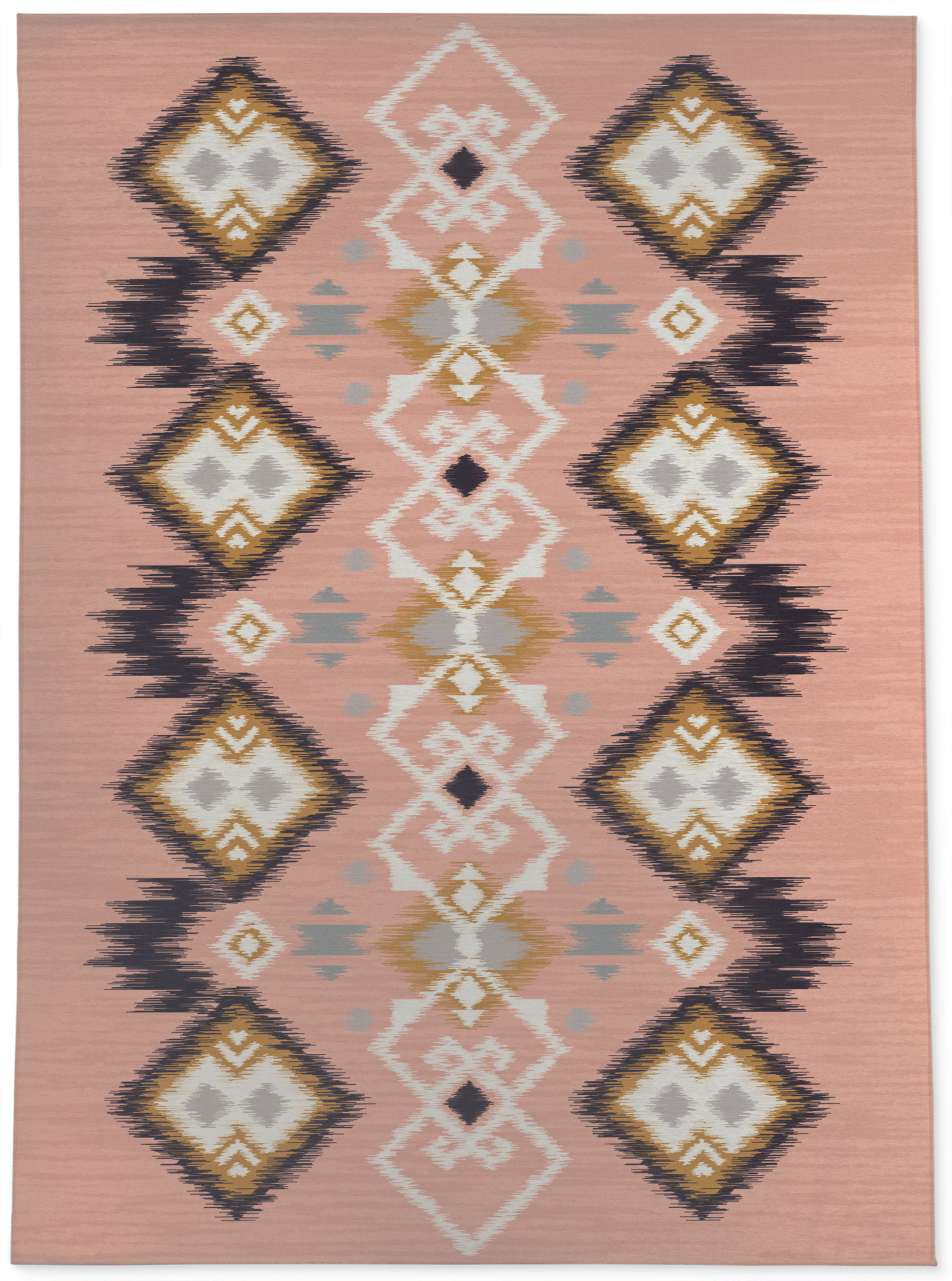 Bungalow Rose Southwestern Pink Indoor / Outdoor Area Rug | Wayfair