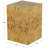 Cole And Grey Wood Square Cube Accent Table With Wood Grain Patterns