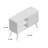 Dalarna 35" Mid-Century Modern TV Stand with 2 Shelves and 2 Drawers for TVs up to 32" in White-894765657