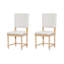 Chaises de salle à manger rembourrées 2 pièces Vintage