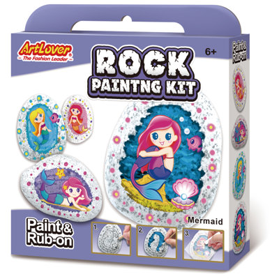Rock Painting Kit - Mermaid A