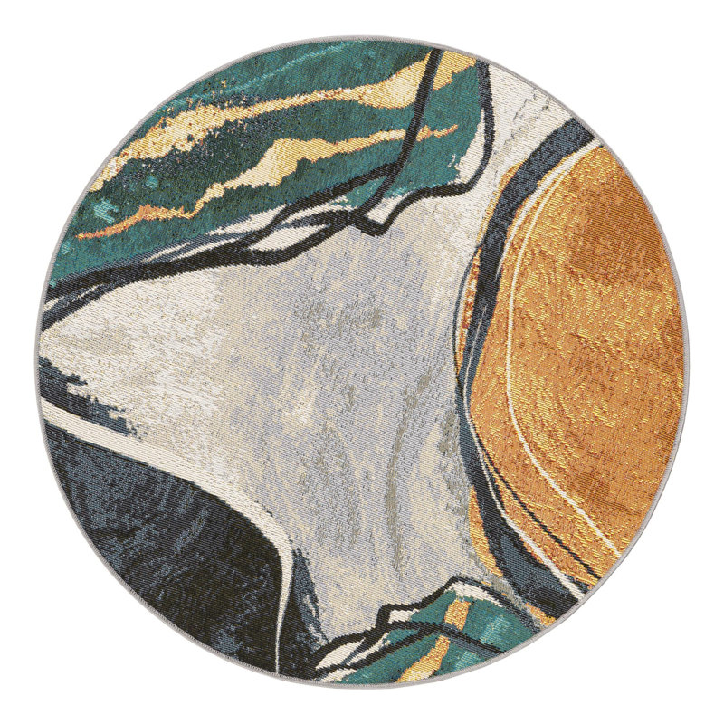 Keazia Indoor/Outdoor Area Rug, Round 3'3"