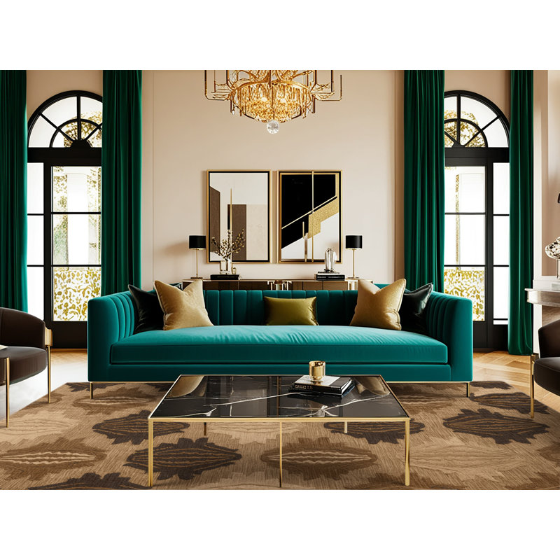 Washable Kukui Nuts Hawaiian Area Rug, Rectangle 4' x 6'