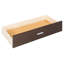 Rangement pour lit superposé simple avec lit superposé en bois massif et espresso