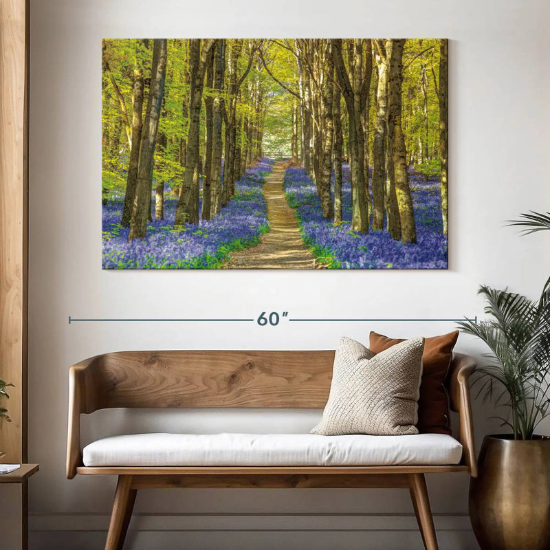 Forêt des jacinthes, H 34 po x l 51 po