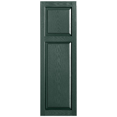 Custom Cottage-style Raised Panel Vinyl Shutters Pair