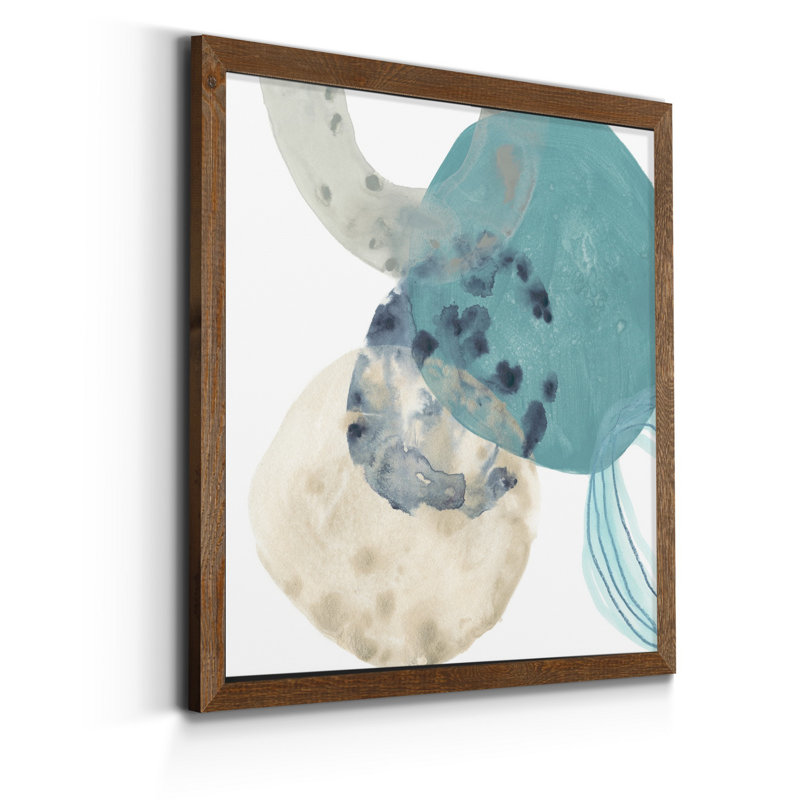 " Circlet III " Painting Print, 32" H x 32" W x 1" D, Maple Framed