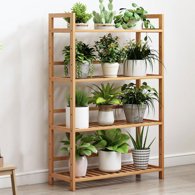 25cm W Bamboo / Rattan Shelving Unit