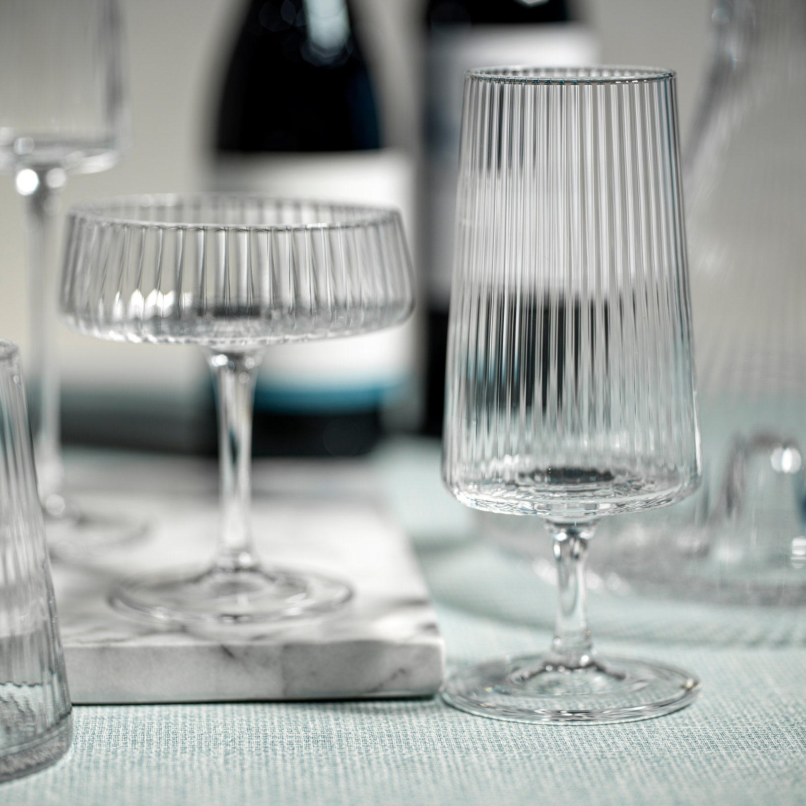 Claro Ribbed Margarita Glass