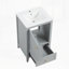 Meuble-lavabo de 20 po avec lavabo et porte à fermeture douce-1814567127
