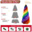 Arbre de Noël spirale arc en ciel 6 pi-1237965776