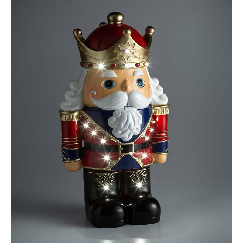 Nutcracker Shorty Lighted Figurine, Beige