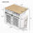 Pet-Friendly Kitchen Island End Table with Sliding Doors and Ample Storage