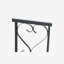 Tonnelle de jardin en métal de 81 po Outsunny: portes doubles, barrière verrouillable et motifs cardiaques