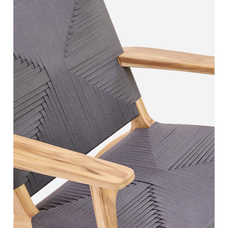 Masaya Armchair, Coffee, Gray Ivory
